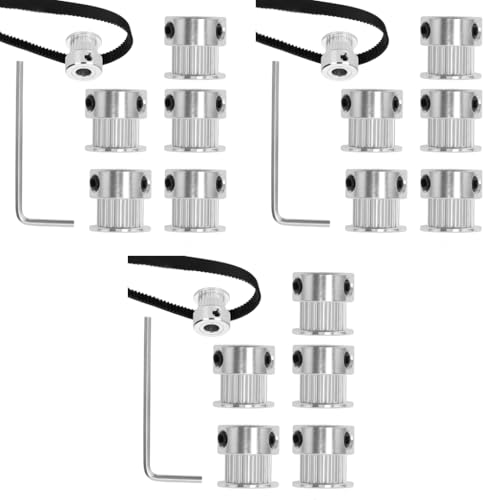 Serplex® GT2 20 Teeth 5mm Bore Timing Pulley Aluminum Synchronous Wheel for 6mm Belt Compatible with RepRap 3D Printer Prusa i3 15PCS Serplex® GT2 20 Teeth 5mm Bore Timing Pulley Aluminum Synchronous Wheel for 6mm Belt Compatible with RepRap 3D Printer Prusa i3 15PCS